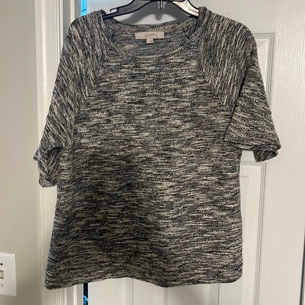 LOFT ruffle sleeve sweater
